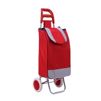 Chariot de courses portable, chariot à main pour l'épicerie, chariot monte-escaliers à double roues, petit chariot domestique, chariot à pousser, logo personnalisé, pliable