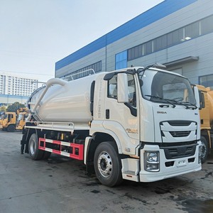 1SUZU GIGA 4X2 Sewage <b>Suction</b> Tank Truck 15m3 Vacuum <b>Pump</b> Tank Truck for Sale - Product Image 4