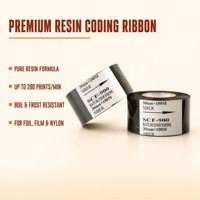 Pita Foil Hot Stamping Generik PET Hitam 35mm 100m Kompatibel dengan New Bell untuk Pencetakan Transfer Kemasan