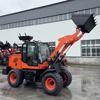 Kostenloser Versand Euro 5 Radlader Hydraulisch 4x4 Allrad Frontschaufellader für Hofarbeit Diesel-Lader für Baumaschinen