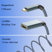 Adaptateur USB C vers HDTV pour la maison et le bureau, 4K60Hz pour ordinateur portable