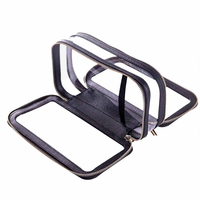Pochette de maquillage transparente en PVC pour femmes, très vendue, double couche, sac de maquillage transparent pour voyage