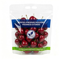 Op maat gemaakte ziplock zakjes voor voedselverpakkingen, ziplock plastic kersen zakjes, ritssluitende plastic fruitzakjes