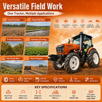 Tractor Agrícola LAWNIO con Servicio Postventa Completo, Sistema de Elevación Hidráulico y PTO de Doble Velocidad para Trabajo en Campo