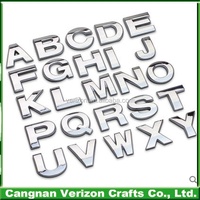 Nouveau produit personnalisé 3M fort adhésif ABS Chrome voiture en plastique Logo emblème