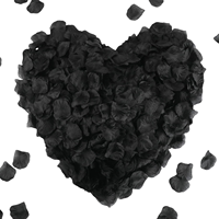 41 Warna Kelopak Bunga Mawar Sutra Hitam dan Putih untuk Dekorasi Valentine, Pertunangan, Acara Spesial, Malam Romantis, Pernikahan