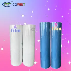 Cowint a1 boyutu 60cm x 100m baskı etiket a ve b holografik polietilen şeffaf AB uvdtf film transferi kesim filmi cam için