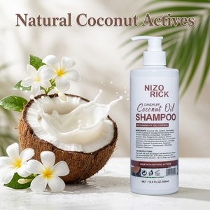 Shampooing Antichute Professionnel à Marque Blanche en Gros, Nettoyant en Profondeur, Contrôle du Sébum, à la Noix de Coco, <span class=keywords><strong>Sans</strong></span> Parabènes, Soin Capillaire Professionnel - Product Image 2