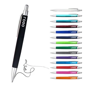 Cheap Promotional Pens Manufacturer Gift Blue Bulk Advertising Rubber Wholesale Cheap Plastic Promotion Ink Stylus Ballpoint Pens With Custom Logo
