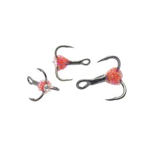 Anzuelos triples de carbono hechos en China al por mayor, anzuelos de pesca en hielo, personalizables, diferentes tamaños y colores - Product Image 1