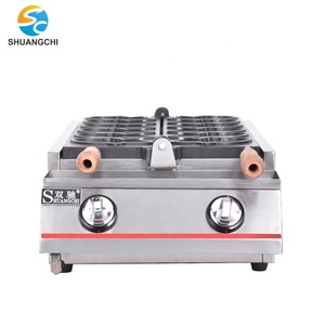 Taiyaki เครื่องทำวาฟเฟิลเค้ก,เครื่องทำวาฟเฟิลรูปปลาไอศกรีมเครื่องทำวาฟเฟิลด้วยแก๊สเปิดปาก - Product Image 3