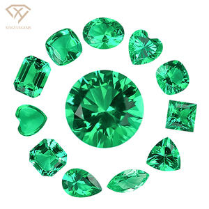<span class=keywords><strong>Prix</strong></span> de gros par carat – Pierres précieuses synthétiques hydrothermales cultivées en laboratoire, 1,<span class=keywords><strong>5</strong></span>-14 mm, émeraude verte colombienne en vrac - Product Image 1