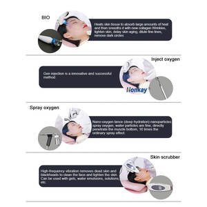 Venta al por mayor de fábrica Bio Oxygen Sistema inteligente Blanqueamiento DE LA PIEL Jet Limpieza facial Peel 8 en 1 Hydra Dermabrasion Machine - Product Image 2