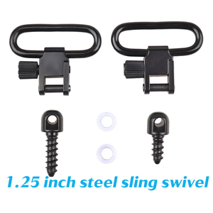 Factory Made 1.25 Inch Sling Swivel <b>Set</b> with Self Tapping <b>Screws</b> 40mm Outer Size Durable 360 Rotation Tactical Outdoor Gear - Product Image 6