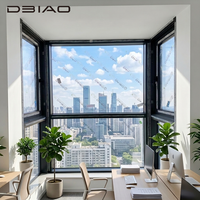 Ventana Integrada de Lujo DBIAO con Aislamiento Térmico, Apertura Exterior Abatible, Insonorizada, Triple Aislamiento, Doble Acristalamiento para Espacios Modernos
