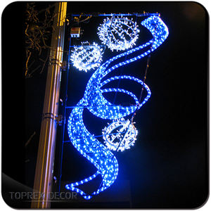 Toprex декор, оптовая продажа, уличные беспроводные украшения, светодиодные Рождественские огни, флагшток - Product Image 5