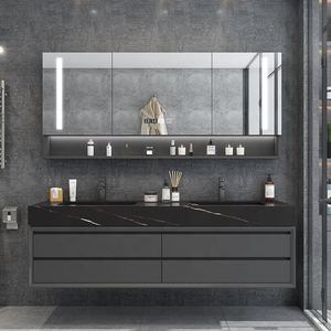 Nouveau meuble de salle de bain de style européen moderne de luxe pour la maison, hôtel, coiffeuse murale, <span class=keywords><strong>miroir</strong></span> intelligent, meuble de salle de bain moderne - Product Image 1