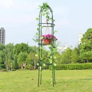 植物やつるの花のサポートを登るための庭の金属オベリスクトレリス