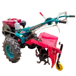 Vente en gros motoculteur tracteur de marche agriculture à essence machine manuelle cultivateur mini tracteur de marche accessoires