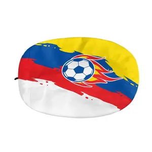 Promosyon tüm ülke afiş özel tasarım futbol araba bayrağı ayna kapağı için futbol oyunu araba yan ayna bayrağı