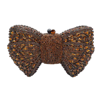 Pochette de soirée Daiwei avec strass, nœud personnalisé, pochette en cristal, sac de dîner en diamant, sac de fête pour femme, sac à main de luxe