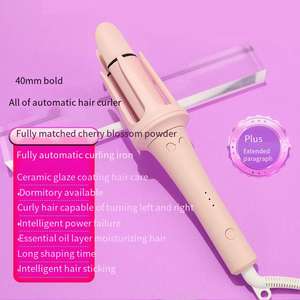 <span class=keywords><strong>Rizador</strong></span> <span class=keywords><strong>de</strong></span> Pelo Automático Profesional Portátil Mini con Rotación Automática y Calentador PTC - Product Image 6