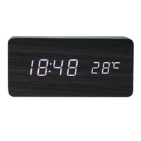Réveil électronique moderne et minimaliste en PVC, forme triangulaire, silencieux, pour étudiants/bureau, affichage LED, élégant, MDF+PVC
