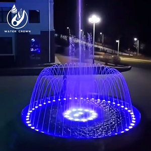 Fontana da Giardino di Alta Qualità Water Crown - Ritmo Acqua e Luce + Suono Rilassante di Scrognolamento per Giardino Esterno - Product Image 1