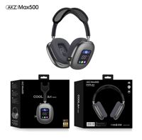 Audífonos Inalámbricos AKZ MAX500 Dinámicos con LED RGB, Control Táctil ANC, Resistentes al Agua IPX5, Sonido de Alta Fidelidad para Teléfono Móvil