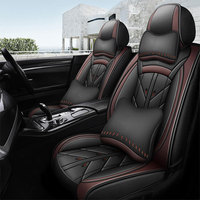 Sarung Jok Mobil Kulit Asli Berkualitas Tinggi Xiangta untuk 5 Kursi Model Sport untuk Mustang