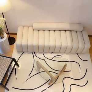 Filet <span class=keywords><strong>scandinave</strong></span> rouge tissu canapés longue Section Art entrée chaussures à <span class=keywords><strong>langer</strong></span> tabouret créatif tabouret de chevet usage domestique - Product Image 6