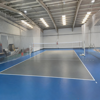 Dalles de sol sportives en PVC emboîtables RunSure, épaisseur 3-8 mm, écologiques, pour terrains de badminton, sols de gymnase intérieurs, absorption des chocs