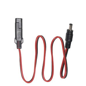 18AWG SAE Connector to SAE Power Socket Sidewall Port and DC Power Socket Extension <b>Cable</b> for Solar Panel - Product Image 5