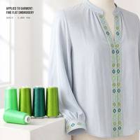 Fil à broder à la main 32S 2 plis coton 297 couleurs 3000 yards Broderie à la machine Vente en gros OEM