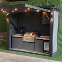 Cuisine extérieure modulaire de luxe pour villa, patio, réunions de famille