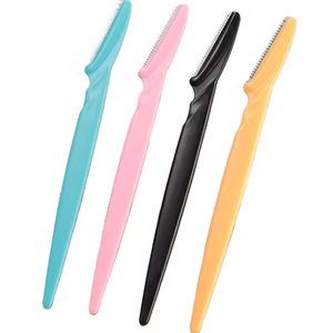 Disposable Eyebrow Razor <b>Trimmer</b> Stainless Steel Dermaplaning Facial Hair Removal Makeup Tool - Product Image 1