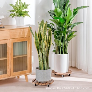 Support de <span class=keywords><strong>pot</strong></span> de <span class=keywords><strong>fleurs</strong></span> mobile à <span class=keywords><strong>roulettes</strong></span> rondes, support de plantes mobile, base de <span class=keywords><strong>pot</strong></span> de <span class=keywords><strong>fleurs</strong></span> <span class=keywords><strong>pour</strong></span> balcon intérieur, style minimaliste et nouveau style chinois - Product Image 5