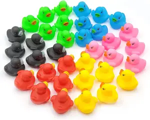 Educational Gift Baby Bath Sound Ducktoy Children Infant Squeaky Shower Duckling Swimming Pool Mini Rubber Duck Toys