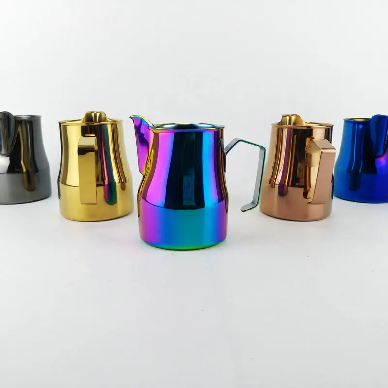 350ml coffee accessories stainless steel sharp spout custom latte art milk frother milk pitcher coffee Jug for coffee maker