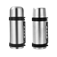 Bouteille d'eau sport isotherme en acier inoxydable grande capacité, nouvelle, avec isolation sous vide, pour les voyages et la randonnée en extérieur, maintien au chaud pendant 24 heures