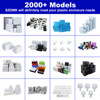 Boîtiers en plastique SZOMK tout-en-un, moulage par injection, PCB, rail DIN, bornier PLC, boîtier de contrôle industriel, boîte de jonction extérieure