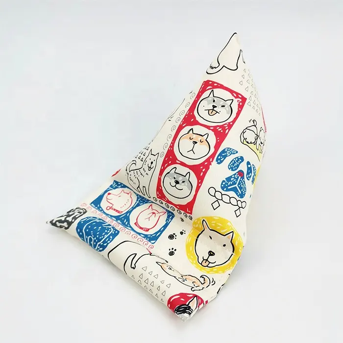 LOW MOQ Custom fabric support Holder bean bag for Tablet,Mobile phone stand pillow