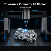 Mecanizado CNC de Alta Precisión de 5 Ejes, Componentes de Aluminio, Acero Inoxidable y Titanio, Prototipos Rápidos, Fabricante de Piezas OEM