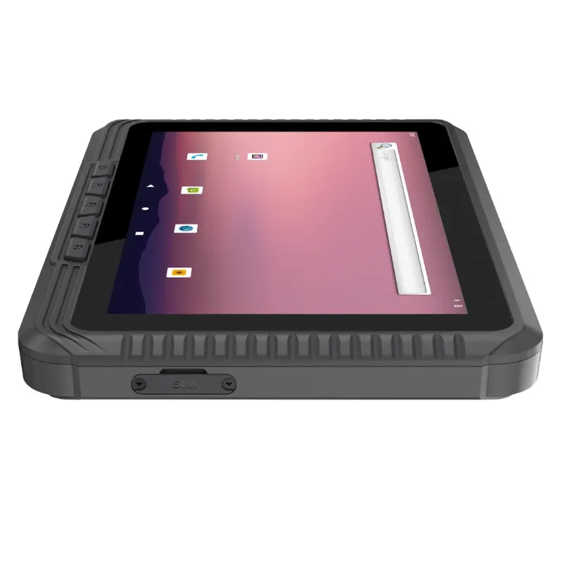 Oneruked Tablet V80T 8 "Android 12, PC portabel prosesor octa-core Tipe C NFC layar LCD depan industri