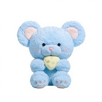 Jolie peluche souris Yiyi à queue qui bouge, jouet en peluche, oreiller compagnon, cadeau d'anniversaire pour fille, polyester, coton PP, 31-50 cm