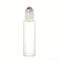Flacon à bille de distribution en stock, flacon vide, échantillon de parfum 2 ml, flacon d'huile essentielle transparent 3 ml