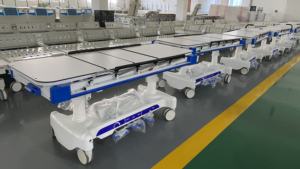 Lit de salle d'urgence hydraulique multifonctionnel Transfert médical Hôpital Patient <span class=keywords><strong>Ambulance</strong></span> Civière avec radiographie complète du corps - Product Image 6