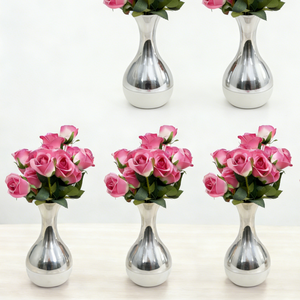 Jarrón de Mármol y Oro de Lujo - Decoración Moderna con Acabado Manual, Mecanizado CNC, Certificado ISO9001, para Decoración del Hogar y Eventos - Product Image 1