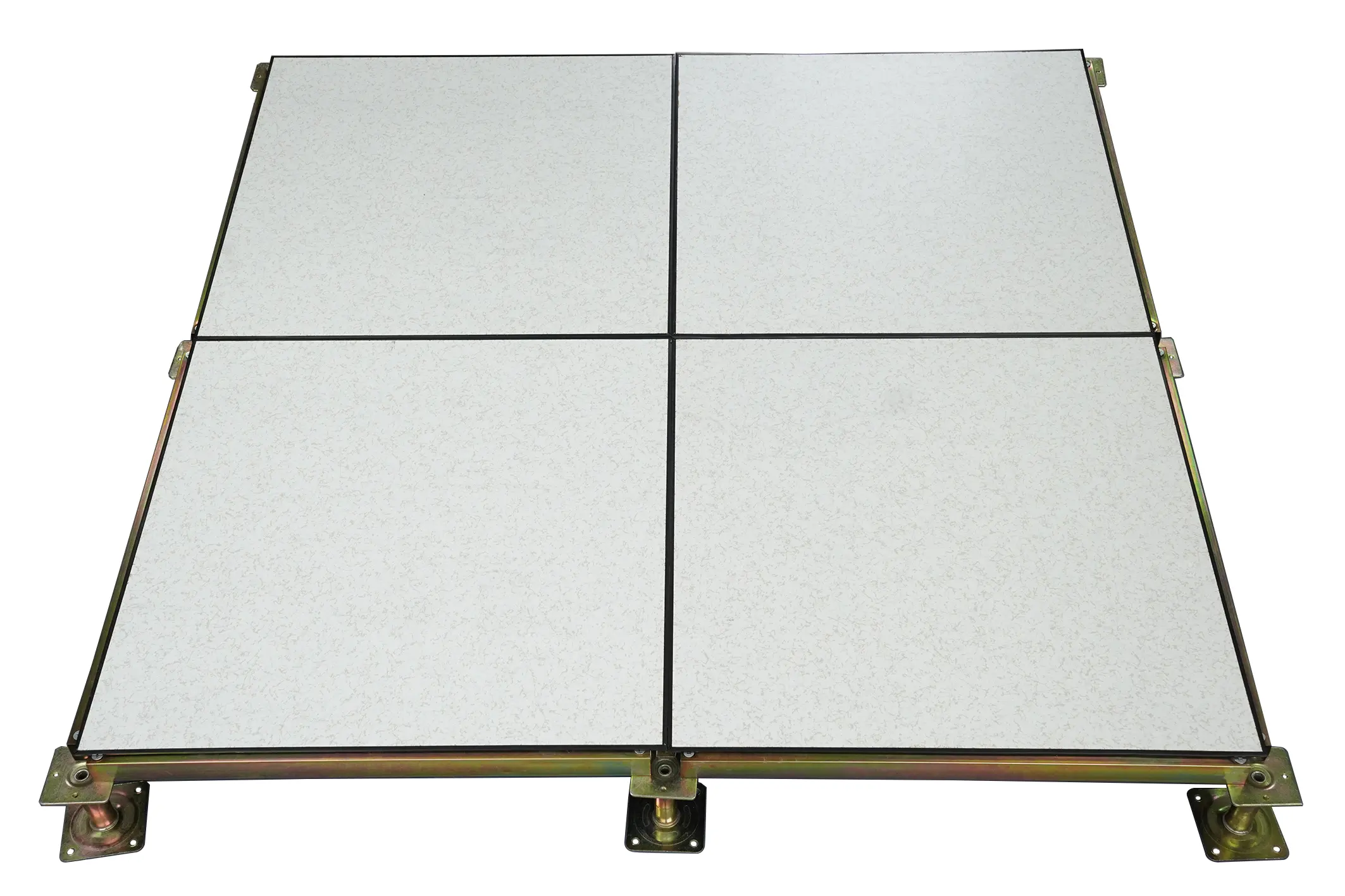 Schlussverkauf HPL-Vorlage Vollstahl antistatischer erhöhter Zugangsboden 600 × 600 cm hohe Tragfähigkeit