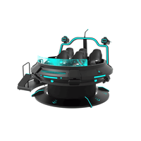 Simulateur VR UFO 9D de haute qualité, rotation à 360°, 2 passagers, machine d'amusement commerciale en métal et fibre de verre